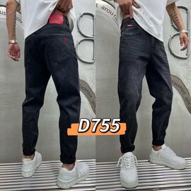 Джинси чоловічі D755 black р.28-36 "God Baron" недорого оптом від прямого постачальника