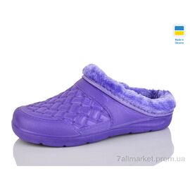 Фотография Галоши женские зима L08 фіолет (6 пар р.36-41) "Крок" недорого оптом от прямого поставщика
