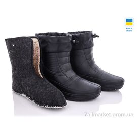 Фотография Сапоги из пены мужские зима DS Укр ГП05 піна чорний чулком (5 пар р.41-45) "Vladimir" недорого оптом от прямого поставщика