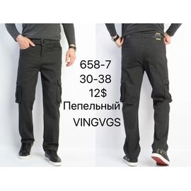 Штани чоловічі утеплені 658-7 d.grey-old-1 р.30-38 "Vingvgs" недорого оптом від прямого постачальника