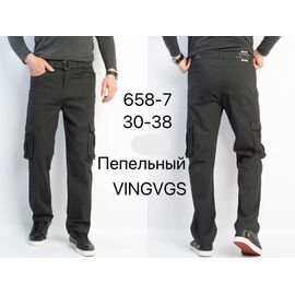 Штани чоловічі утеплені 658-7 d.grey р.30-38 "Vingvgs" недорого оптом від прямого постачальника