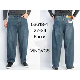 Джинси чоловічі 53618-1 blue р.27-34 "Vingvgs" недорого оптом від прямого постачальника