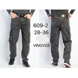 Джинси чоловічі 609-2 grey р.28-36 "Vingvgs" недорого оптом від прямого постачальника