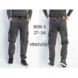 Джинси чоловічі 609-3 grey р.27-34 "Vingvgs" недорого оптом від прямого постачальника