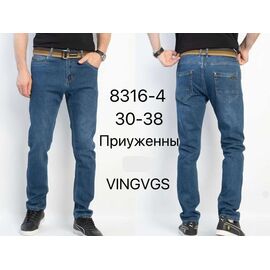 Джинси чоловічі 8316-4 blue р.30-38 "Vingvgs" недорого оптом від прямого постачальника