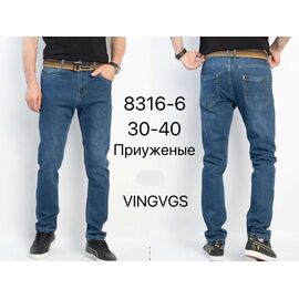Джинси чоловічі 8316-6 blue р.30-40 "Vingvgs" недорого оптом від прямого постачальника