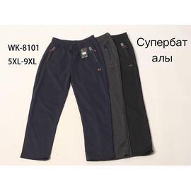 Штани спортивні чоловічі 8101 black р.5XL-9XL "ZERO" недорого оптом від прямого постачальника