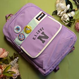 Портфель дитячий на дівчинку 23-9 lilac р.30*43*16 "Luna-bag" недорого оптом від прямого постачальника