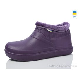 Фотография Галоши женские Весна/осень 7004 т.фіолет (8 пар р.37-41) "Крок" недорого оптом от прямого поставщика