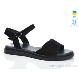 Фотография Босоножки женские летние Лето 57 чорний з. батал (6 пар р.41-43) "Sali" недорого оптом от прямого поставщика