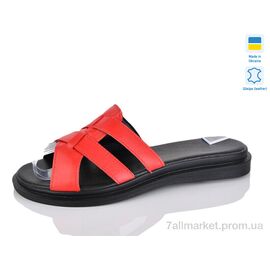 Шльопанці жіночі полегшені Літо 502 червоний к. (6 пар р.36-40) "Sali" недорого оптом від прямого постачальника