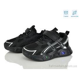 Фотография Кроссовки детские модные Весна/осень LB1161-1 LED (6 пар р.26-30) "Clibee kids" недорого оптом от прямого поставщика