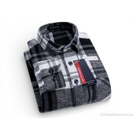 Фотография Мужская рубашка Весна/осень W2517 grey (5 шт. р.сетка XL-5XL) "Verton" недорого оптом от прямого поставщика