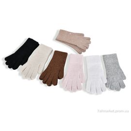 Фотография Перчатки женские Зима 2406 mix (12 шт. р.сетка One size) "CAP" недорого оптом от прямого поставщика