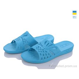 Шльопанці жіночі полегшені Літо ПЖ31 бірюза широкая (8 пар р.37-41) "Vladimir" недорого оптом від прямого постачальника
