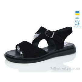 Фотография Босоножки женские летние Лето 60 чорний з. (6 пар р.36-40) "Sali" недорого оптом от прямого поставщика