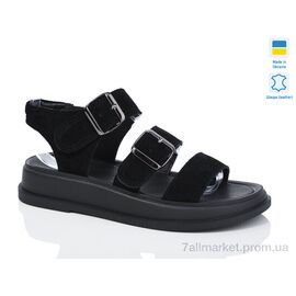 Фотография Босоножки женские летние Лето 914 чорний з. (6 пар р.36-40) "Sali" недорого оптом от прямого поставщика