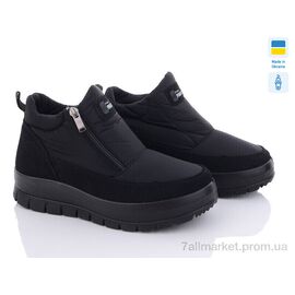 Фотография Ботинки женские стильные зима 4502 чорний (6 пар р.36-41) "Paolla" недорого оптом от прямого поставщика