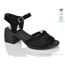 Фотография Босоножки женские летние Лето 1126 чорний з.т. (6 пар р.36-41) "Sali" недорого оптом от прямого поставщика