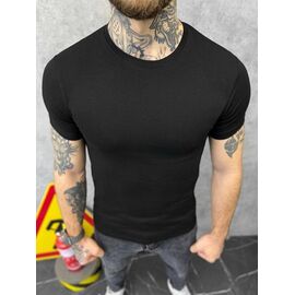 Футболка чоловіча 633 black р.M-3XL "Madoka" недорого оптом від прямого постачальника