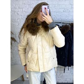 Куртка жіноча зимова 105 l.beige р.M-2XL "Seven Group" недорого оптом від прямого постачальника