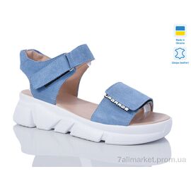 Фотография Босоножки женские летние Лето 1706-1 блакит.з. (6 пар р.36-40) "Sali" недорого оптом от прямого поставщика