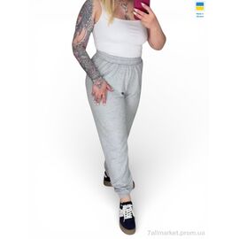 Фотография Спортивные брюки женские Весна/осень 0023 сірий (XL-4XL) (4 шт. р.сетка XL-4XL) "Margo" недорого оптом от прямого поставщика