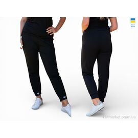 Фотография Спортивные брюки женские Весна/осень 0022 чорний (4 шт. р.сетка XL-4XL) "Margo" недорого оптом от прямого поставщика