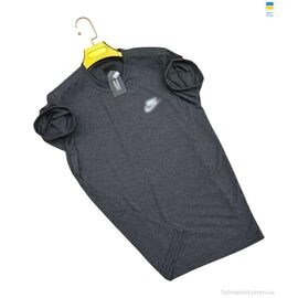 Футболка чоловіча Літо 082NK т.сірий (4 шт. р.сіткаM-2XL) "Sport style" недорого оптом від прямого постачальника