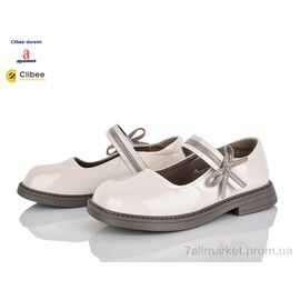 Туфлі дитячі зручні Весна/осінь DC669 beige (6 пар р.32-37) "Clibee-Doremi" недорого оптом від прямого постачальника
