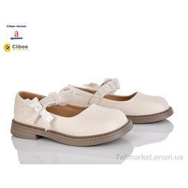 Туфлі дитячі зручні Весна/осінь DC654 beige (6 пар р.32-37) "Clibee-Doremi" недорого оптом від прямого постачальника