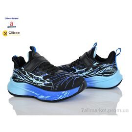 Фотография Кроссовки детские модные Весна/осень LC1189-2 black-royal (6 пар р.32-37) "Clibee-Doremi" недорого оптом от прямого поставщика