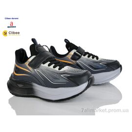 Фотография Кроссовки детские модные Весна/осень LC191-4 black-khaki (6 пар р.32-37) "Clibee-Doremi" недорого оптом от прямого поставщика