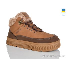 Фотография Ботинки женские стильные зима Гіпаніс Ж 5110 camel (8 пар р.36-41) "Progress" недорого оптом от прямого поставщика