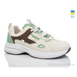 Фотография Кроссовки женские модные Весна/осень 678MG беж (8 пар р.36-40) "DeMur" недорого оптом от прямого поставщика