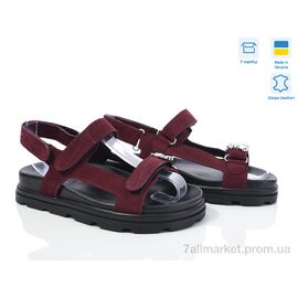 Фотография Босоножки женские летние Лето 4645 бордо з. Под заказ (6 пар р.36-40) "G-Aira" недорого оптом от прямого поставщика