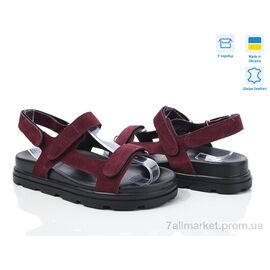 Фотография Босоножки женские летние Лето 4645 бордо з. (6 пар р.36-40) "G-Aira" недорого оптом от прямого поставщика