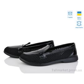 Фотография Туфли женские стильные Лето 316С Черн.напл. Под заказ (6 пар р.36-40) "G-Aira" недорого оптом от прямого поставщика