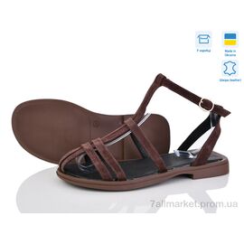 Фотография Босоножки женские летние Лето 003-1 коричневий з. Под заказ (6 пар р.36-40) "G-Aira" недорого оптом от прямого поставщика