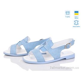 Фотография Босоножки женские летние Лето 630 блакитний з. (6 пар р.36-40) "G-Aira" недорого оптом от прямого поставщика
