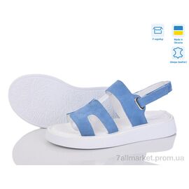 Фотография Босоножки женские летние Лето 610 синій з. (6 пар р.36-40) "G-Aira" недорого оптом от прямого поставщика