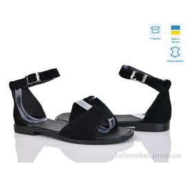 Фотография Босоножки женские летние Лето 332А чорний з. Под заказ (6 пар р.36-40) "G-Aira" недорого оптом от прямого поставщика
