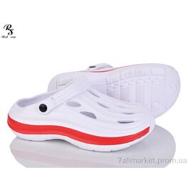 Фотография Кроксы женские летние Лето 814 white (12 пар р.36-41) "Red Sun" недорого оптом от прямого поставщика
