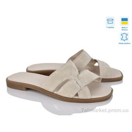 Фотография Шлепки женские облегченные Лето 629 беж.з. (6 пар р.36-40) "G-Aira" недорого оптом от прямого поставщика