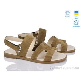 Фотография Босоножки женские летние Лето 610А хакі з. Под заказ (6 пар р.36-40) "G-Aira" недорого оптом от прямого поставщика