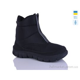 Фотография Ботинки женские стильные зима 1323 чорний ч.п. (6 пар р.36-41) "Favorit" недорого оптом от прямого поставщика