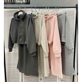 Фотография Костюм спортивный женский тёплый 2971 peach р.M-XL "Little Secret" недорого оптом от прямого поставщика