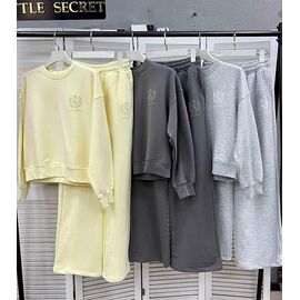 Фотография Костюм спортивный женский 500436 l.grey р.S-L "Little Secret" недорого оптом от прямого поставщика