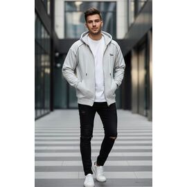 Фотография Кофта спортивная мужская K1006 l.grey р.M-2XL "Little Secret" недорого оптом от прямого поставщика