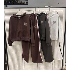 Фотография Костюм спортивный женский тёплый SA8921-1 brown р.M-XL "Little Secret" недорого оптом от прямого поставщика